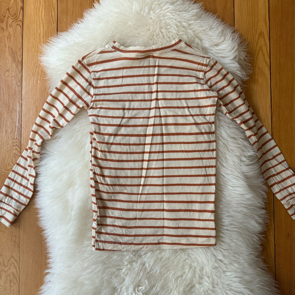 Chasing Windmills Wool Thermals in Cream and Sedona Stripe - Picture 3 of 12